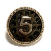 6Pcs High-End Design Round Metal Luxury Brand Sewing Button For Clothing Accessory Handmade Diy Material Decoration Gold Black