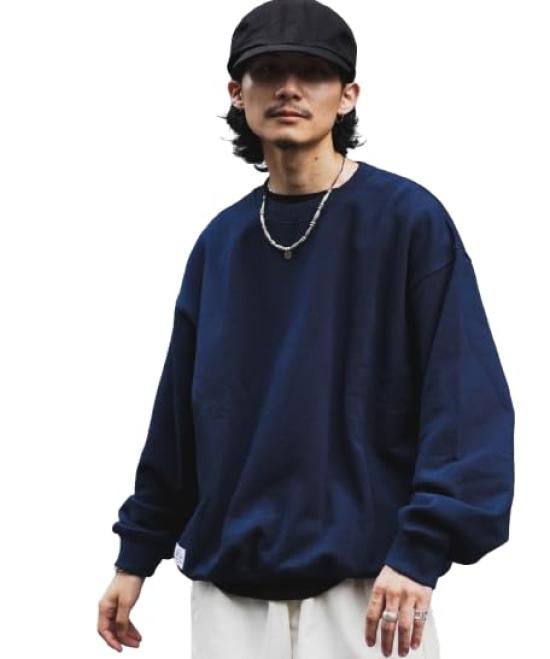 

WEB LIMITED BLANK CREW SWEAT Простая толстовка с круглым вырезом 2XL 120 Темно-синяя [Schott] [Schott] Мужская 782-4932003