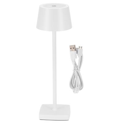 Lampă de birou LED Încărcare USB Lămpi de masă pentru Bar Living Lumină de lectură Lumină albă caldăAlb
