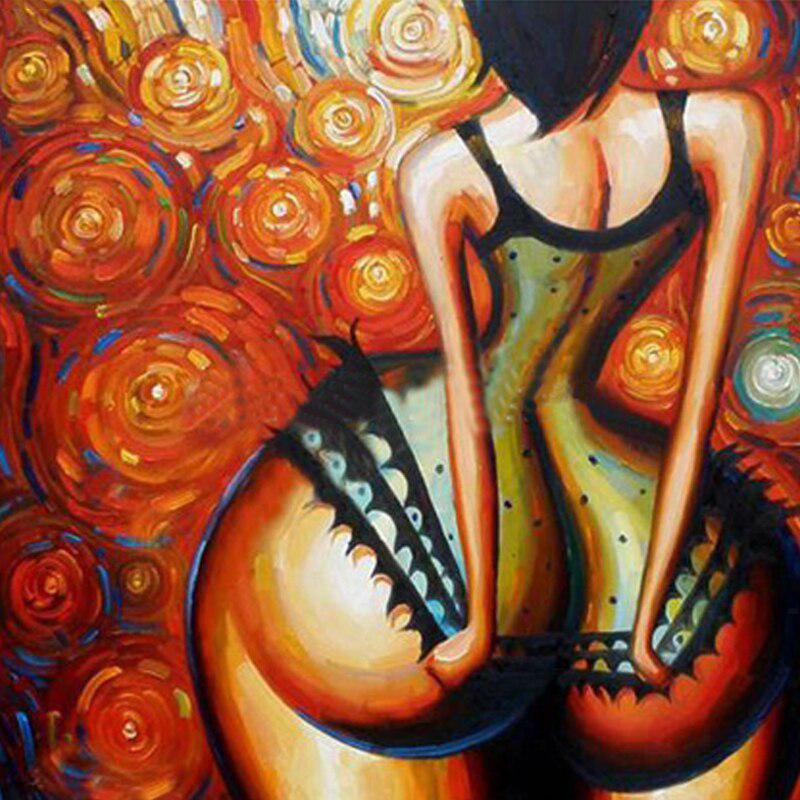 

Полный круглый дрель 5D DIY Алмазная картина Леди Вышивка Крестом 30x30CM