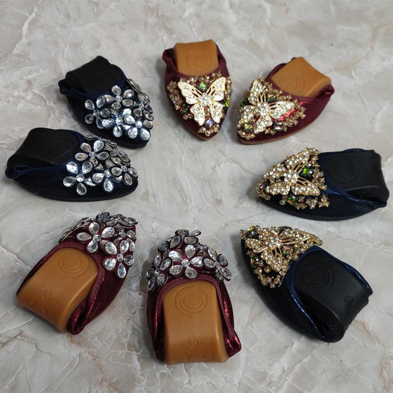 Pointed Toe Rhinestone Mary Jane Flats - Women's Autumn Soft Sole, Sizes 41-43