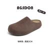 Augustus Denboken Half Slippers Women's 2025 New Autumn Casual Thick-soled One-pedal Piled Cotton Tow