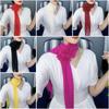 Versatile Chiffon Scarf Flower Neckerchief Sweet Floral Scarf Shawl  Women