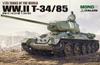 PLATZ/MONO Italeri 1/35 Танки мира Вторая мировая война Советский Т-34/85 Пластиковая сборная модель MD010 (танк)