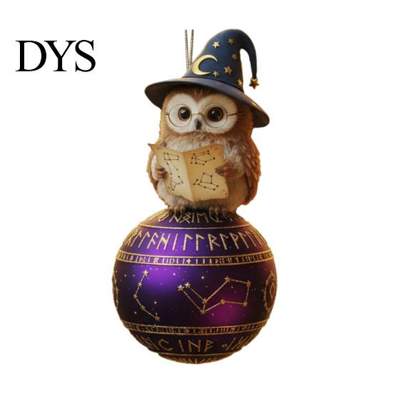 Christmas Decor Animal Ornament 2D Acrylic Wildlife on Ball Hanging Tree Ornaments for Winter Xmas Home Party High-quality Holiday