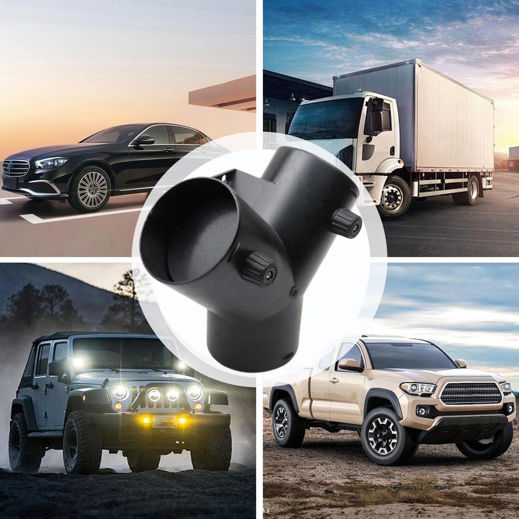 Car Heat Valve Adapter 75mm Y Shape Parking Auto Supplies Parking Heater Duct Connector For Trucks Pickups SUVs RV Camping Daily