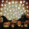 21-Piece Set of Halloween Wall Stickers – Self-adhesive Ghost Wall Stickers for Bathroom, Living Room, Porch, and Home Decoration