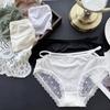 Ladies Spring and Summer Lovely Cotton Ice Screen Lace Panties
