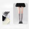 Thin Ballet-style Socks for Women, Bow Tie Leg Covers, Solid Color Pile Socks