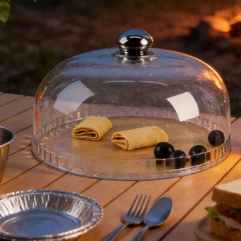 Shatterproof Food Storage Dome for Camping and Garden Parties with Clear Visibility Easy to Cleaning Cake Protector