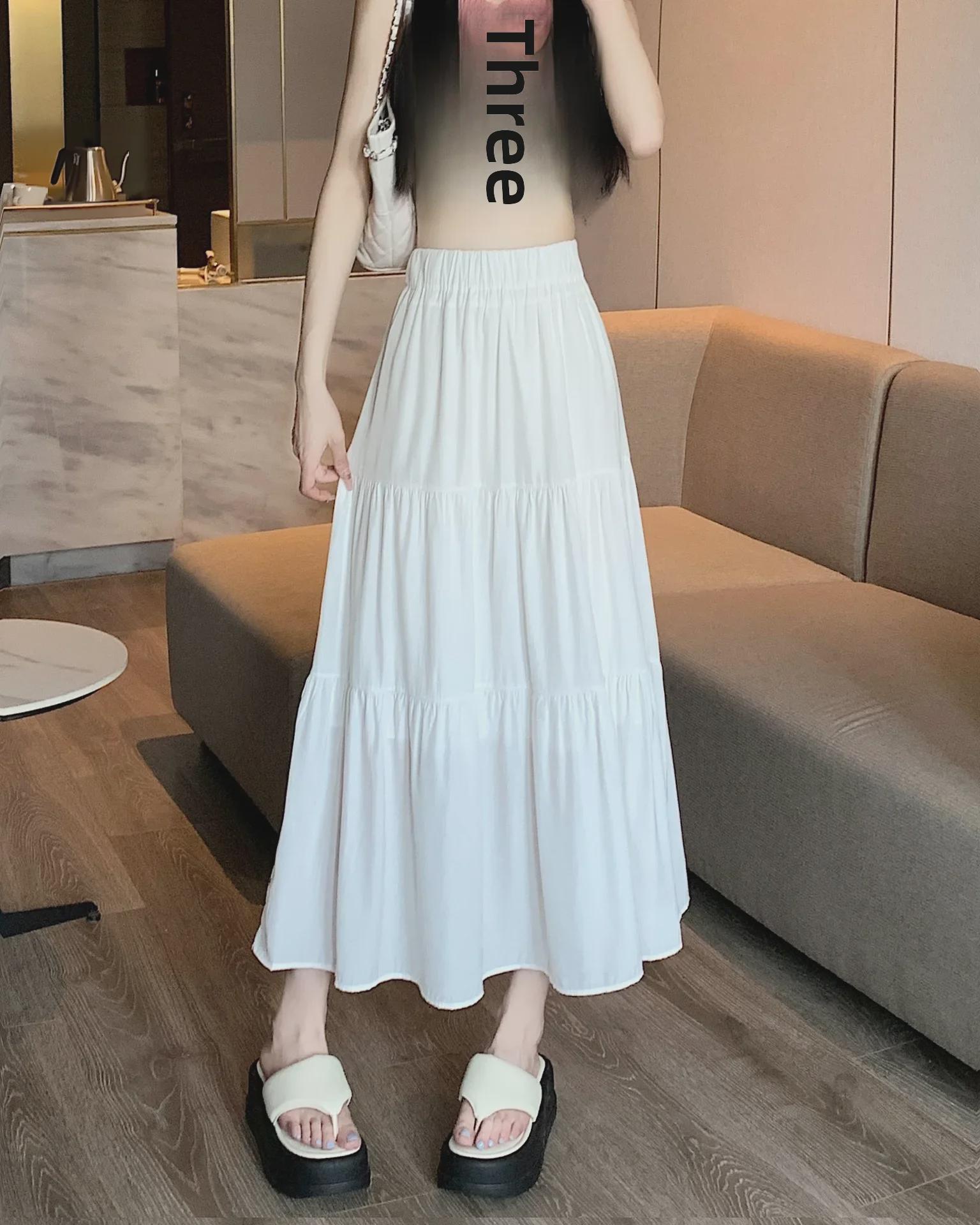 

Женская белая юбка: Весна/Лето 2024, Высокая талия, Облегающий крой, Средняя длина, Многослойный дизайн зонтика S белый