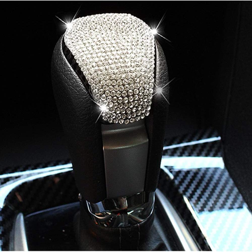 1.42*0.71inch Gear Box shifter Bling Crystal Accessory Interior Cover