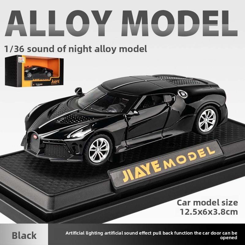 

Car Bugatti Model 136 Alloy Toy Children Sound Light Playroom Gifts Collecting