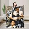 Super Warm Blankets Camping Kpop Ateez Choi San Throw Blanket Flannel Bedspread For Outdoor Novelty Sofa Bed Cover