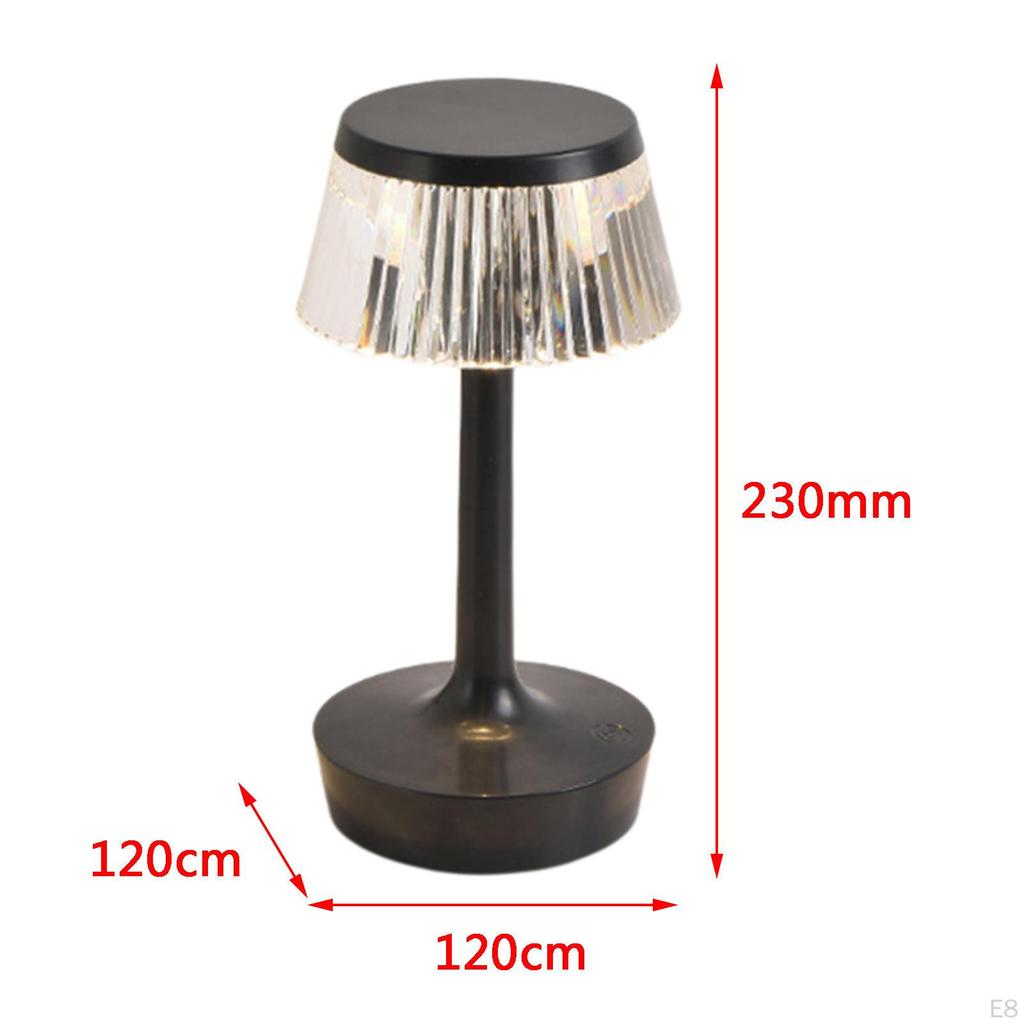 Acrylic Crystal Table Lamps, USB Bedside Desk Lights Decoration Lamp for Living Room Bedroom