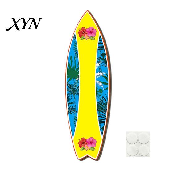Wooden Surfboard Sign Hawaiian Wall Art, Tropical Beach Decor Sign, Summer Aloha Theme Hanging Plaque Durable for Living Room Kids Room, Coastal Ocean