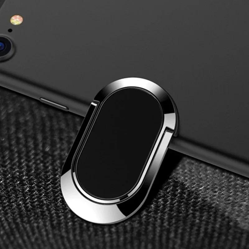 

Luxury Metal Mobile Phone Socket Holder Universal Portable Finger Ring Support Magnetic Car Bracket Stand Accessories