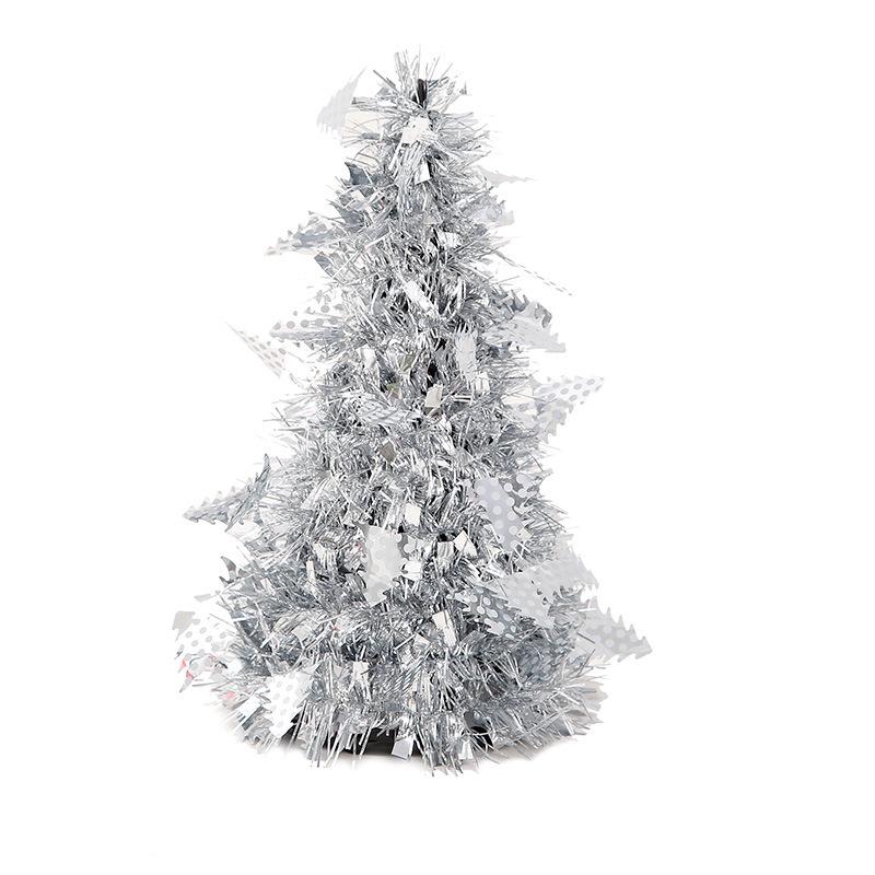 Kreativer Mini-Schreibtisch-Weihnachtsbaum, Gehäkelter Weihnachtsbaum, Weihnachtsdekorationen