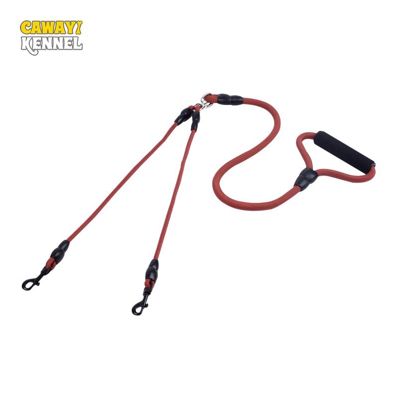 

CAWAYI KENNEL Двойные поводки для собак для двух собак Нейлоновый двойной соединитель для собак Двойной поводок 2-сторонний поводок для прогулок с двумя домашними собаками Безопасность D1070
