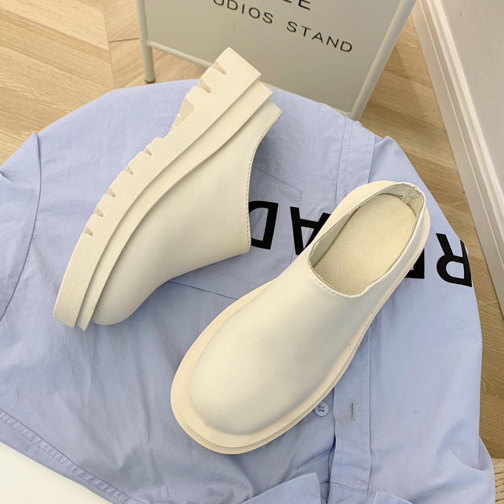 Baotou Half Slippers Women's Summer New Casual Fashion Muffin Thick-soled Lazy Outer Shoes Women's Shoes
