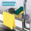 Kitchen Sink Organizer Rack for Dishwashing: Drain Basket for Sponges, Brushes, Scouring Pads, Rags