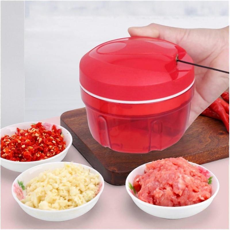 Tupperware Chef Turbo-Chef Rot D158 Zwiebelhacker & Speedy Boy Cutter