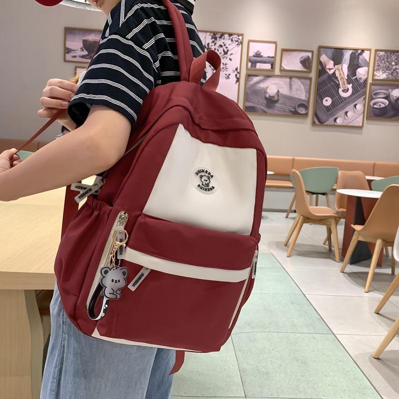 

Новый школьный рюкзак для старшеклассницы, рюкзак для ученика средней школы, большой вместимости, школьный рюкзак