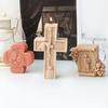 3D Jesus Madonna Family Relief Candle Silicone Mold DIY Religious Statue Gypsum Aromatherapy Molds Cross Soap Resin Making Tool