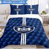 3PCS Qarabag Soccer Team Crest Design Bedding Set 2D Printing (Includes 1 Duvet Cover + 2 Pillowcases Coreless), Bedroom decor,Fan gift