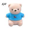 Collectible Holiday Themed Figurines Christmas Tomato Bear Squeeze Toy for Stress Relief, Cute TPR Decompression Toys Figure with Festive Decoration