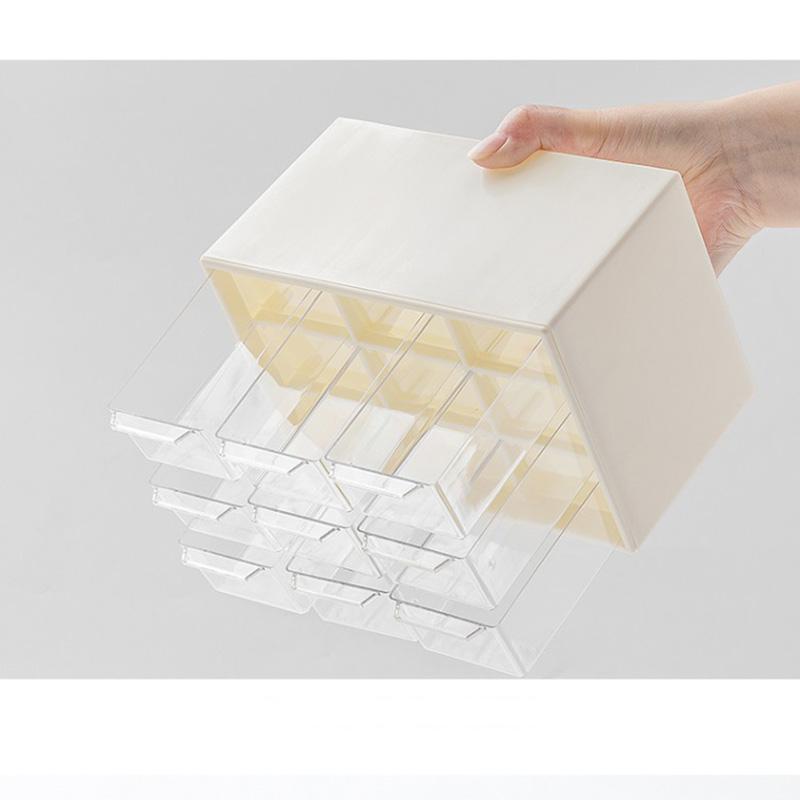 Transparent Desktop Storage Box Drawer Shelf Storage Box Container Rack Holder Organizer Cosmetic School Stationery Accessories