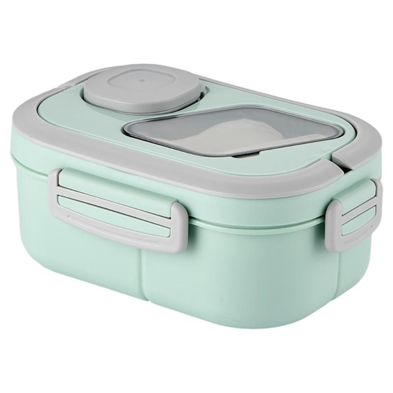 Leakproofs Bento Boxes with Compartment Lunch Container Food Storage Boxes Meal Preparation Lunch Container Easy To Clean