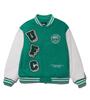 Ufc Sport Ufc Crew Relax Fit Wool Varsity Jacket Green U2Pjt4303Gn