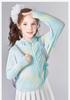 [Printed Ice Feel Hooded Sunscreen Clothing] Girls' 25 Summer Mid to Large Children's Summer Clothing Children's Thin Breathable Top