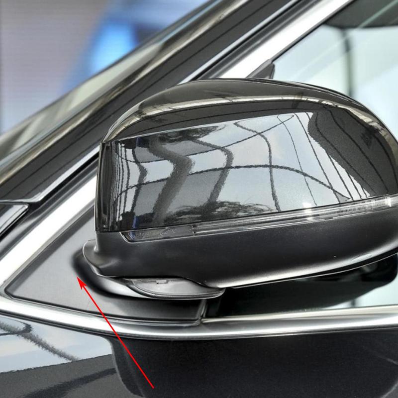 Czarna Trójkątna Listwa Dekoracyjna Panel Osłonowy Podstawa Lusterka Uchwyt na Okno Przednie dla BMW X5 F15 2014 2015 2016 2017 2018