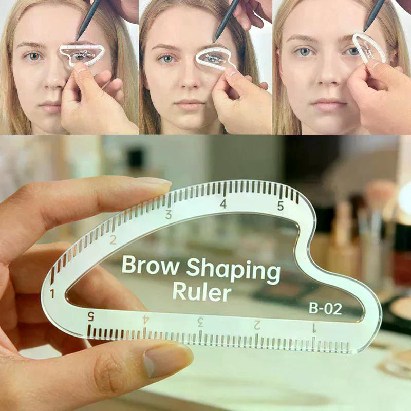 1PC Brow Mapping Ruler Eyebrow Shaping Ruler 1 Minute Fast Drawing Design Brow Easy Tool Microblading Permanent Mekup Stencils