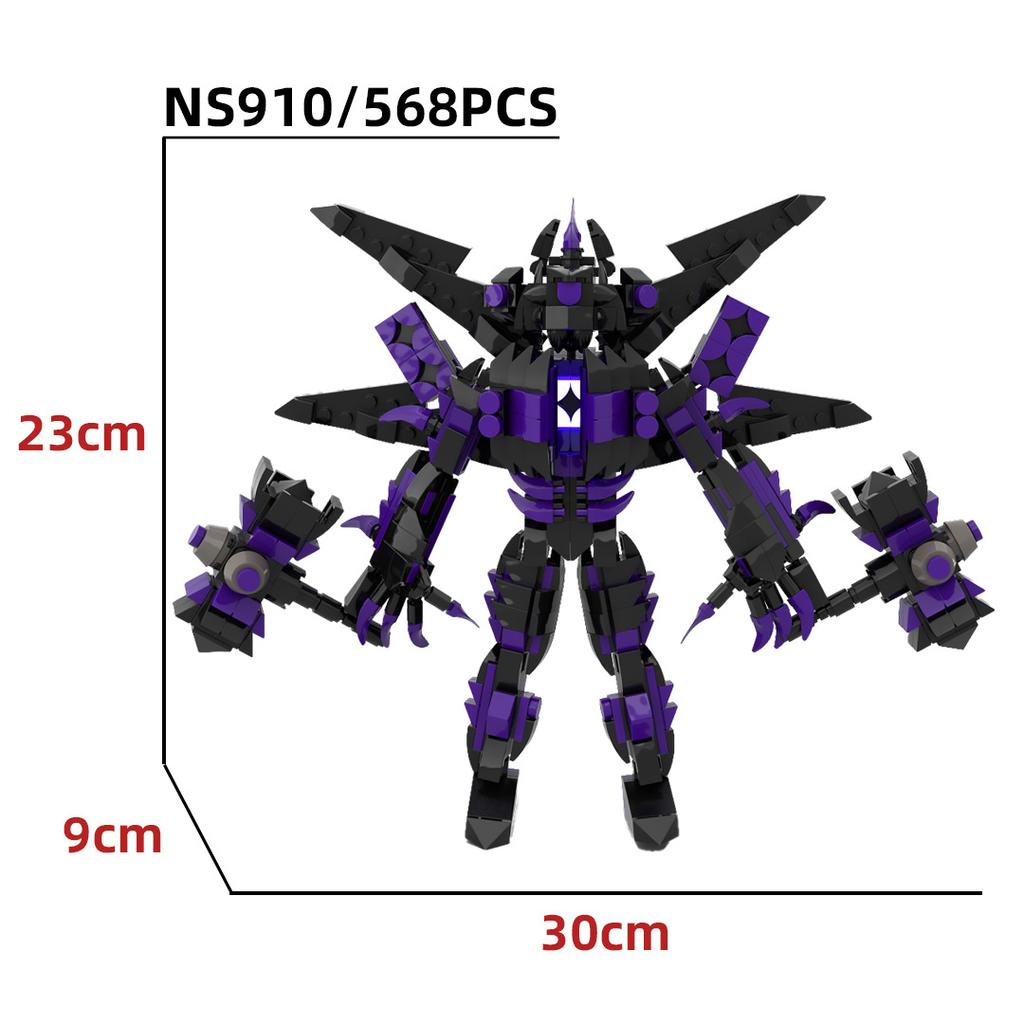 Purple Red Lotus Titan Surveillance King Audio Tv Toilet And Surveillance Man Toy Building Block