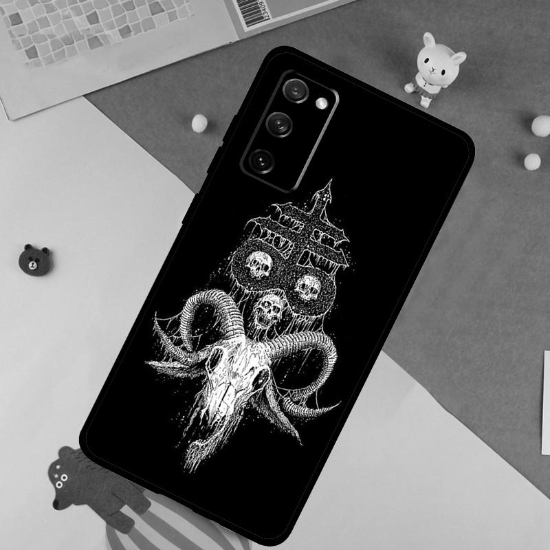 Goat Head Satan Soft Case For Samsung Galaxy S24 Ultra S9 S10 S20 S22 S21 Plus S23 FE S25 Ultra Funda Cover