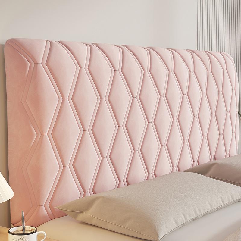 Lux Quilted Bed Headboard Cover: Thick, Soft Padding for Wood Backrest – Universal, All-Season Dust Cover.