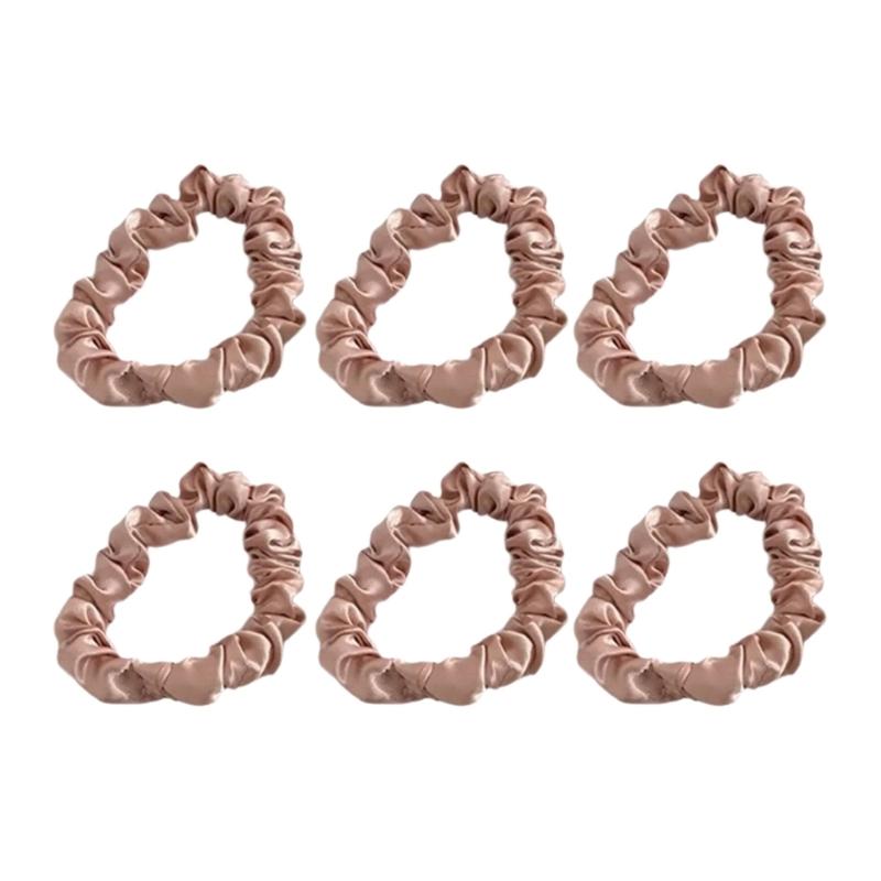 Silk Like Hair Rope Hair Bun Scrunchies Elastic Hair Rope Big Hair Scrunchy HairBands Female Accessories