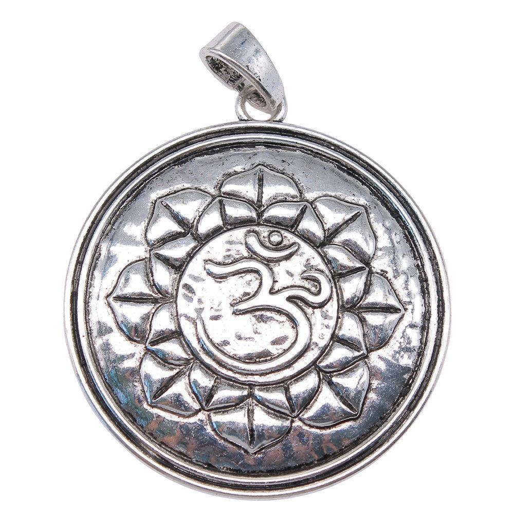 Om Lotus Charms Sports Pendants For Spiritual Yoga Themed Jewelry