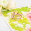 2026 European and American Light Luxury Jewelry Index Finger Ring V Letter Micro-inlaid Ring Women's Multi-layer Full Diamond Wide-sided Ring