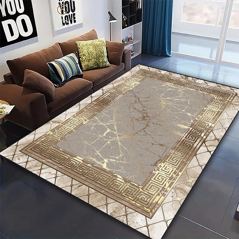 Tappeti Moderni di Lusso Grandi per Decorazione Soggiorno Tappeto Astratto Antiscivolo Tappeti per Camera da Letto Ingresso Tappetino Lavabile per Cucina