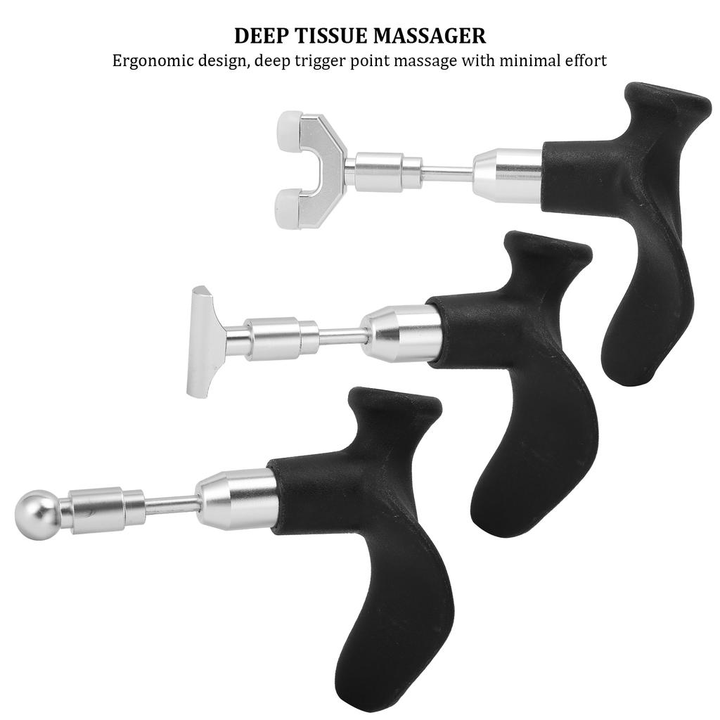 Deep Tissue Massage Tool Acupressure Trigger Point Pressure Massager with 3 Head