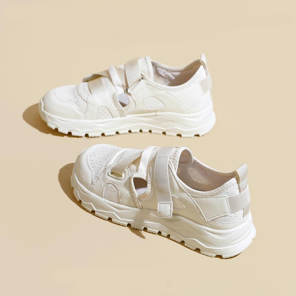 Retro Woman Shoes Casual Female Sneakers Clogs Platform Flats Modis All-Match Creepers Summer Cross Dress 2025 New Mary Janes Ru