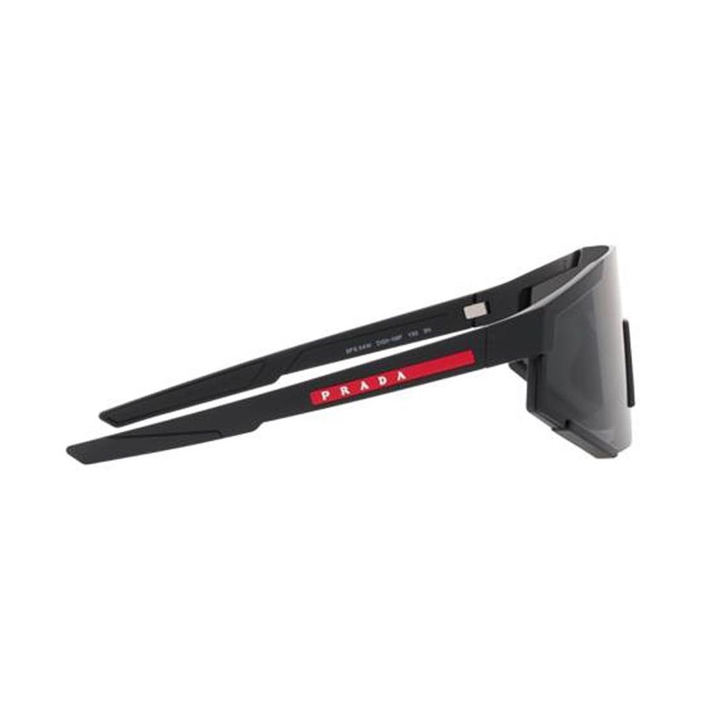 Prada Logo Plastic Irregular Frame Sunglasses Men sunglasses Black PS04WSDG006F