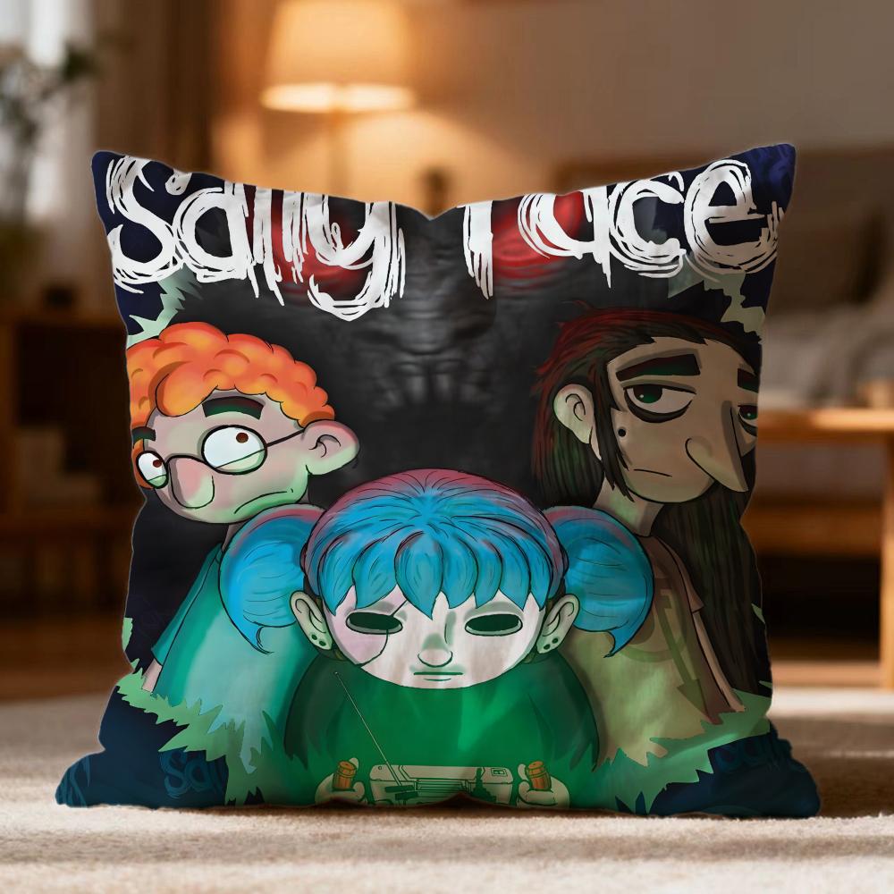 Hot SSally Faceed Cushion Cover Soft Washable Pillow Case Multi-Scene for Couch Bed Travel Office Use
