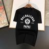 2024 New Luxury High-end Trend Brand Fashion O-Neck Printed Pure Cotton Men's and Women's Short Sleeve Top Versatile Top T-Shirt