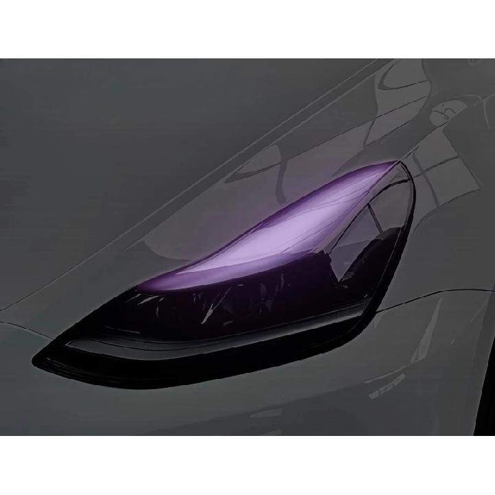 For Tesla Model3/Y Car Headlight Color-changing Film Daytime Running Lights Light Color-changing Film Car Sticker Modification