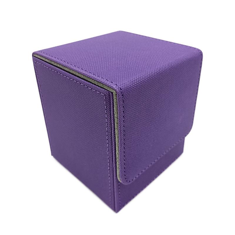 

1 шт. Магнитная крышка Игра Высококлассный Штабелируемый Штабелируемый Высококлассный ПУ Дом Вертикальный Вечеринка Многоцветный Тканевый Борд Портативный фиолетовый